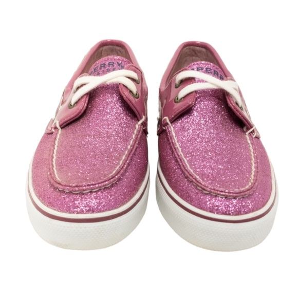 Sperry Top-Siders Pink Glitter Boat Shoes Women’s Size 8.5 - Picture 2 of 8